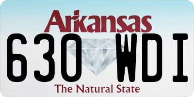 AR license plate 630WDI