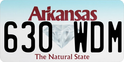 AR license plate 630WDM