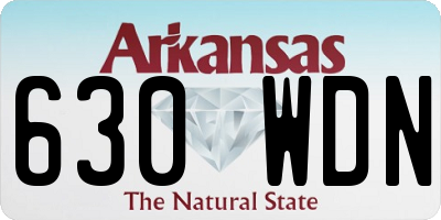 AR license plate 630WDN