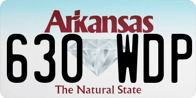 AR license plate 630WDP