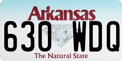 AR license plate 630WDQ