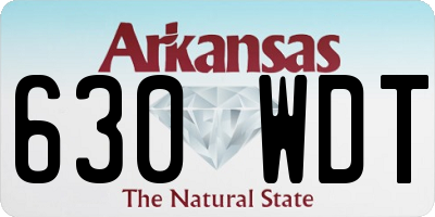 AR license plate 630WDT