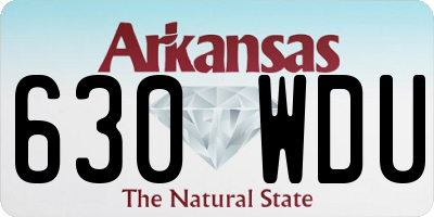 AR license plate 630WDU