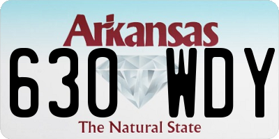AR license plate 630WDY
