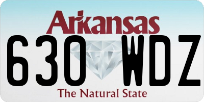 AR license plate 630WDZ