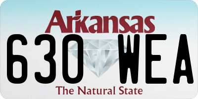 AR license plate 630WEA