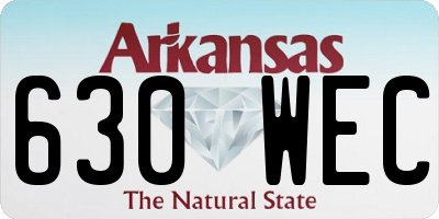 AR license plate 630WEC