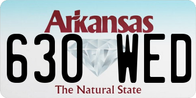AR license plate 630WED