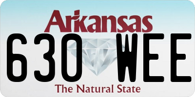 AR license plate 630WEE