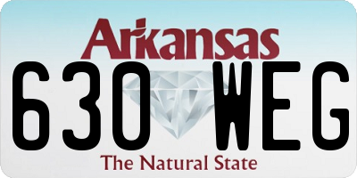 AR license plate 630WEG