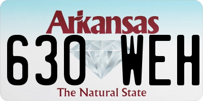 AR license plate 630WEH
