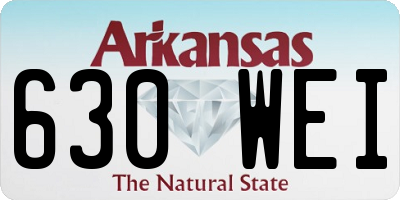 AR license plate 630WEI