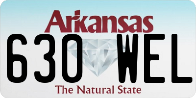 AR license plate 630WEL