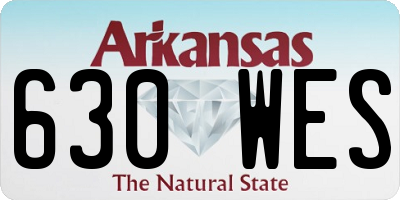 AR license plate 630WES