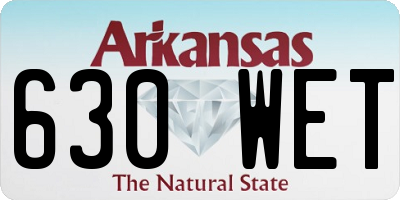 AR license plate 630WET