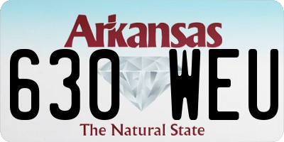AR license plate 630WEU