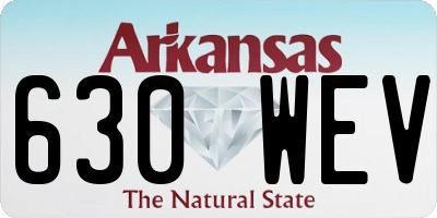 AR license plate 630WEV