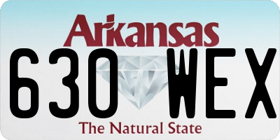 AR license plate 630WEX
