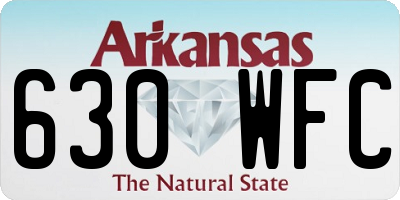 AR license plate 630WFC