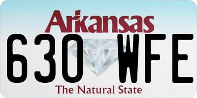 AR license plate 630WFE