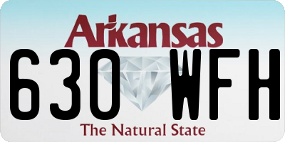 AR license plate 630WFH