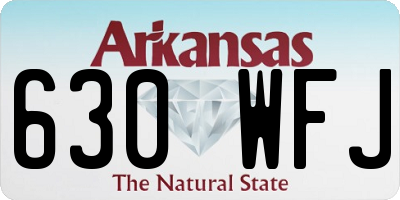 AR license plate 630WFJ