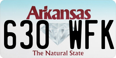 AR license plate 630WFK