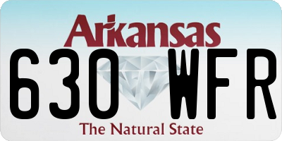 AR license plate 630WFR