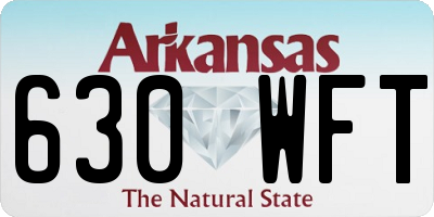 AR license plate 630WFT