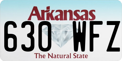 AR license plate 630WFZ