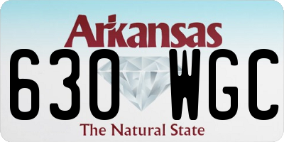 AR license plate 630WGC