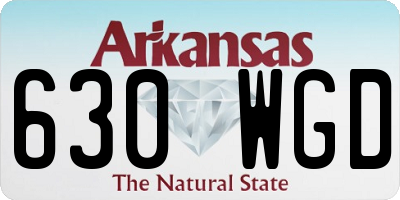 AR license plate 630WGD