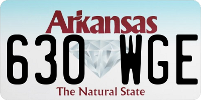 AR license plate 630WGE