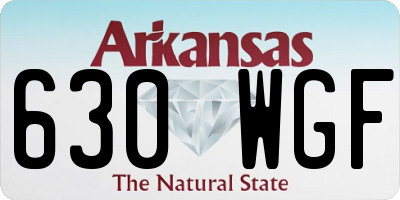 AR license plate 630WGF