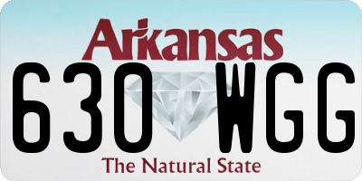 AR license plate 630WGG