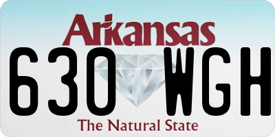 AR license plate 630WGH