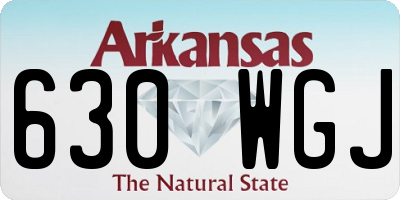 AR license plate 630WGJ