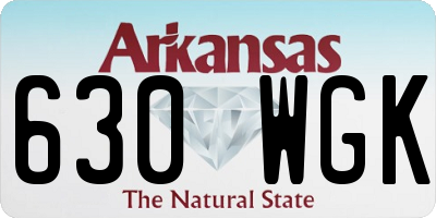 AR license plate 630WGK