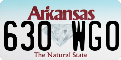 AR license plate 630WGO