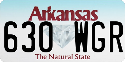 AR license plate 630WGR