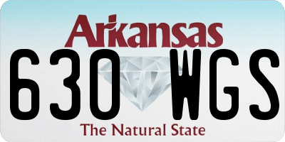 AR license plate 630WGS