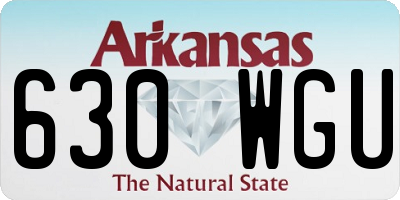 AR license plate 630WGU