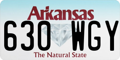 AR license plate 630WGY