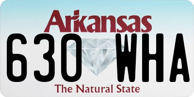 AR license plate 630WHA
