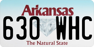 AR license plate 630WHC