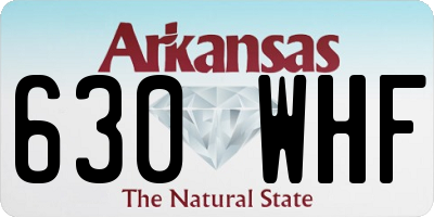 AR license plate 630WHF
