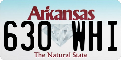 AR license plate 630WHI