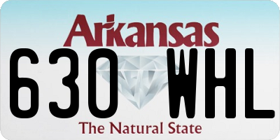 AR license plate 630WHL