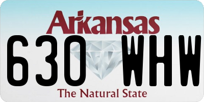 AR license plate 630WHW