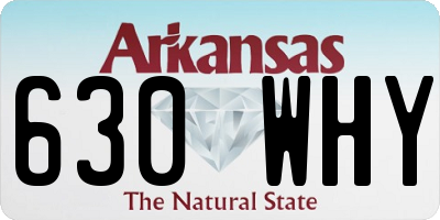 AR license plate 630WHY